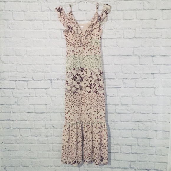 Xhilaration Woman's Cold Shoulder Maxi Dress Small - Picture 3 of 8